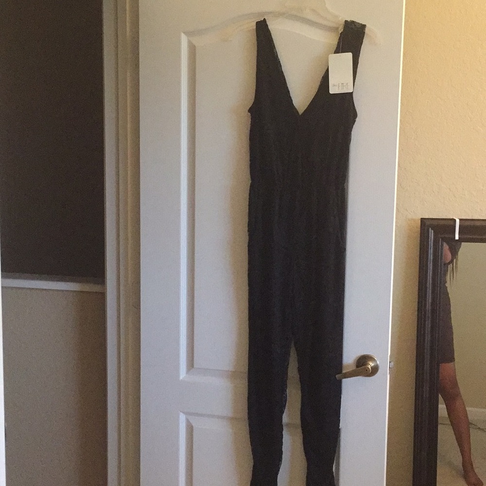 Black lace dressy jumper/ romper